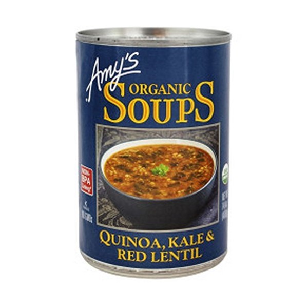 Amy's Organic Soups Quinoa Kale & Red Lentil, 14.4-ounce Cans (Pack of 12)