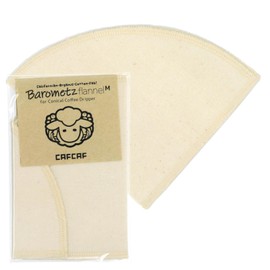 CAFCAF All Ingredients Organic Flannel Coffee Filter Barometz Flannel 1 Piece (M)