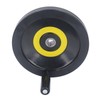 Revolving Handle Hand Wheel 18x200mm Backside Corrugated Hand Crank Handwheel