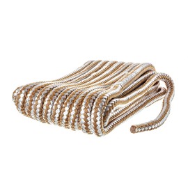 Attwood 117564-7 Premium Double Braided Nylon Dock Line, 3/8-Inch Thick, 25 Feet Long, Pre-Spliced One End, Gold and White