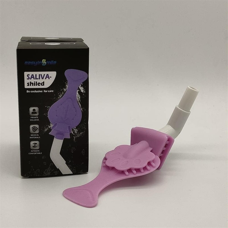 SMILEHEVEN Silicone Suction Connecting Shield, Mouth Prop Saliva Shield with