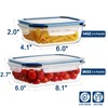 HOMBERKING 10 Pack Glass Meal Prep Containers, Glass Food Storage