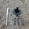 GAMA Sonic EZ-Anchor Ground Pole Base Kit with Auger, fits
