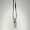 VIE VIE Double Point Pencil Pendant, Black String (Green Fluorite)