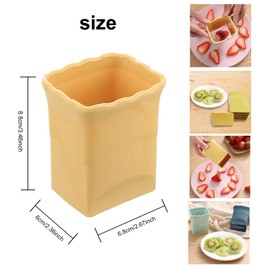 4Pcs Cup Slicer, Fruit Slicer Cutter Cup, Egg Slicer Cup Slicer Strawberries Fruit Cutter Cup Stainless Steel Fruit Slicer Cup for Strawberry Banana Egg
