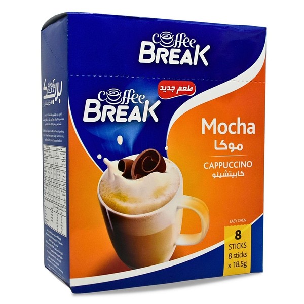 Coffee Break Cappuccino With Mocha Flavor Premium Instant Coffe Oriental
