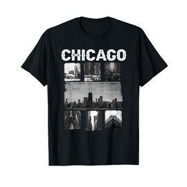 Illinois Chicago Skyline Chi Town T-Shirt