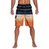 unitop Men's Swim Trunks Surfing Shorts Summer Quick Dry Striped
