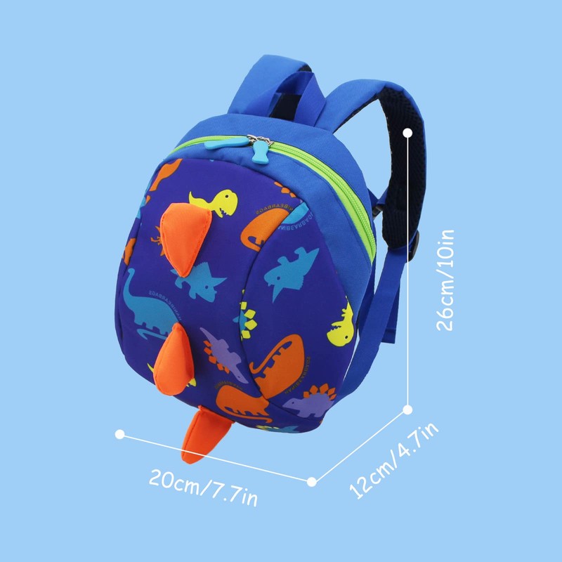 Cosyres Toddler Dinosaur Baby Backpack with Reins, Kids Bag Safety