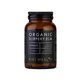 KIKI Health Organic Slippery Elm Capsules - Suitable for Vegans & Vegetarians - No Sweeteners, Colours or Artificial Flavouring - Slippery Elm Supports The Digestive System (60 Vegicaps)