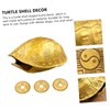 ABOOFAN 1Set Copper Turtle Shell Decoration Wealth Craft Ornament for