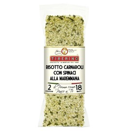 Tiberino's Real Italian Meals - Risotto Toscana with Spinach, 7 oz, All Natural Ingredients, Imported from Italy, No GMOs, Sun-Dried Ingredients, One-Pan Cooking | Perfect for Quick & Delicious Meals