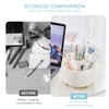 Cayxenful Pencil Holder For Desk,5 Slots 360°Degree Rotating Desk Organizers