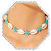Jovono Boho Shell Choker Necklace Sea Star Necklaces Beach Turquoise