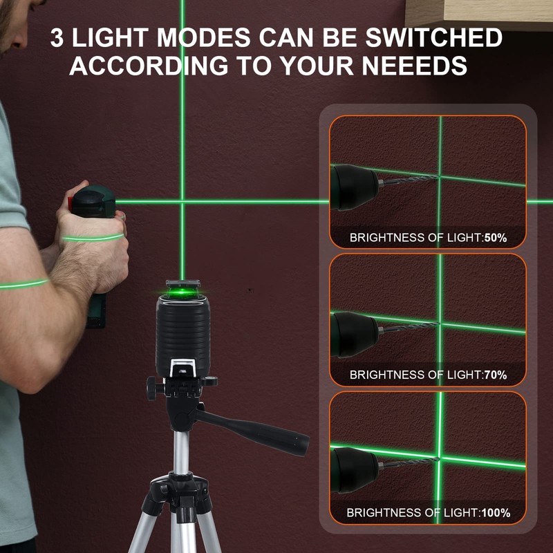Firecore Laser Level 360 Self Leveling, 82 Ft Green 360°