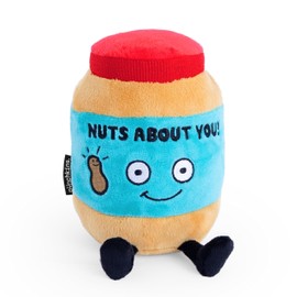 Punchkins Nuts About You Adult Peanut Butter Jar Theme Foodie Plushie