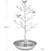 Inviktus Silver Birds Tree Jewelry Stand Display Earring Necklace Holder