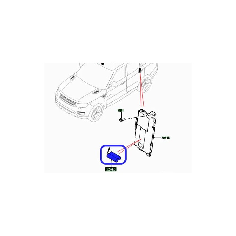 Genuine TELEMATICS Battery Compatible with Land Rover Range Rover EVOQUE