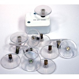 Creative Hobbies 1.5 Inch Round Clear Plastic Turntable for Wind Up Music Boxes, Pack of 12