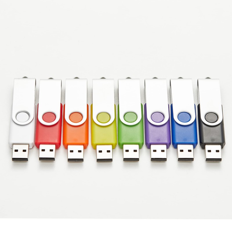 20 Pack 4GB USB Flash Drives in 5 Random Colors