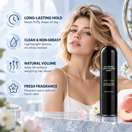 2Pcs Fluffy Hair Shaping Spray,Fluffy Volume Hair Spray,Lightweight Bouncy Texture,Volumizing & Setting Spray for Root Lift Fluffy Hair,Curls,Bangs and Everyday Hairstyle Setting(90ml)