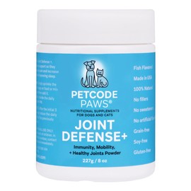 PETCODE PAWS Joint & Immunity Supplement for Dogs & Cats – Gluten-Free Joint Support Pet Nutrition with Multivitamin Blend – Premium Pet Supplies for Dogs Overall Well-Being & Immune Defense - 8 oz