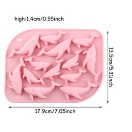 YIMINGMOLD Killer Whale Silicone Candy Mold Silicone Gummy Whale Mold For Candy Gummy