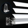 2 Inch 8pcs Blinds Hold Down Brackets, Clear Plastic Door