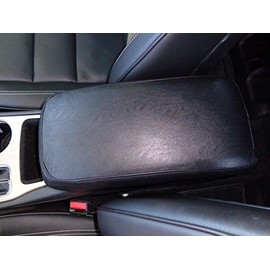 Car Console Covers Plus Made in USA Designed for Lincoln MKZ 2013-2020 Faux Leather Auto Armrest Center Console Cover Black