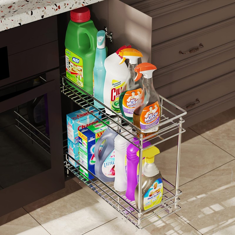 LOVMOR Pull Out Cabinet Organizer and Storage (5" W x