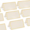 KraftiSky 50 Pack Place Cards for Table Setting with Gold
