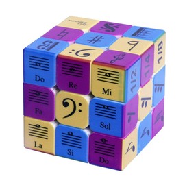 Speed Cube 3x3x3 Music Notes Design Magic Cube Puzzle,IQ Games Puzzles Relief Effec Gift Music Lovers Kids Adult Toys,5.6cm/2.2"
