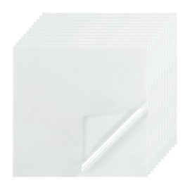 PATIKIL Waterproof Patch Seal Tape 4 in x 4 in, 12 Pack PVC Leak Proof Repair Tape Instant Sealing for HVAC Ducts, Roof Crack, Hoses Pipes, Awning, White