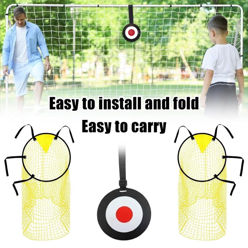 3PCS Football Training Equipment Set - Includes 2 Top Bins