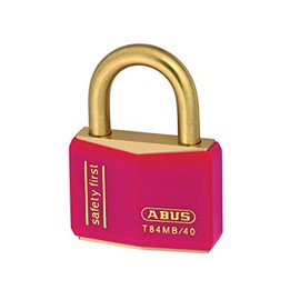 ABUS 45405 Nautic INOX Series Solid Brass Padlock with 8404 Alike Keyed - Red