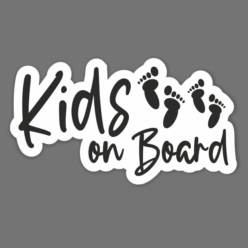 Folien-Zentrum - Kids on Board 12.5 x 7 cm -