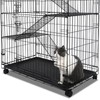 Homey Pet 51 Inch Cat Cages Indoor, Large 4-Tier Cat