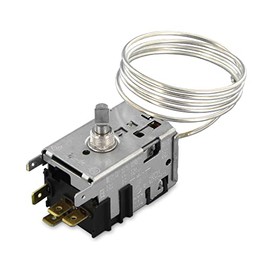 DEKAROX Thermostat with 800 mm Capillary Tube 3 x 6.3 mm AMP for Gorenje 596279 Danfoss 077B6738 for Fridge Freezer Combination with Automatic Defrosting