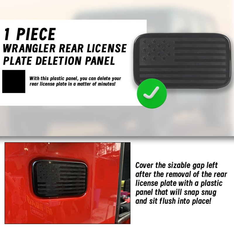 VIKOS Products (Combo Pack) 3 Pieces Wrangler Tailgate Plugs and