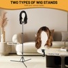 Yekavo Wig Stand with Head, Height Adjustable Tripod Stand 62",