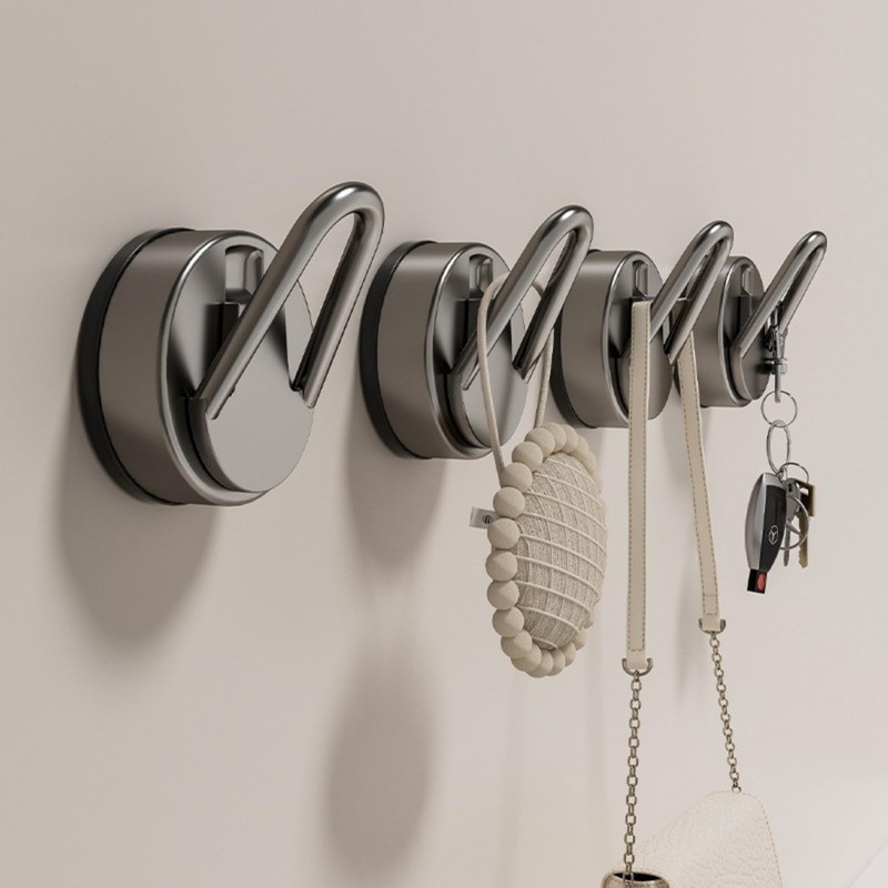 Boxonly Heavy Duty Suction Cup Hook - Gun Grey No