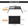REDCAMP Folding Campfire Grill Heavy Duty Steel Grate, Portable Camp