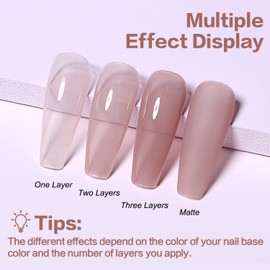 AIMEILI Puce Gel Nail Polish Soak Off U V LED Translucent Gel Polish - (460) 10ml