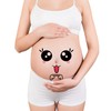CARGEN 2 Sheets Pregnancy Temporary Tattoos Baby Belly Tattoos Cartoon
