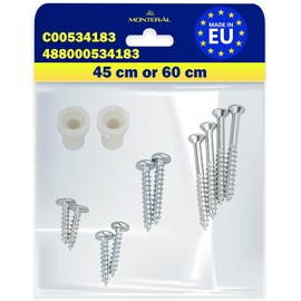 Dishwasher Door Fixing Kit to the Front Panel 45 cm or 60 cm with Original Code C00534183 488000534183 for Ariston for Indesit for Whirlpool - MADE IN EU - MONTERAL