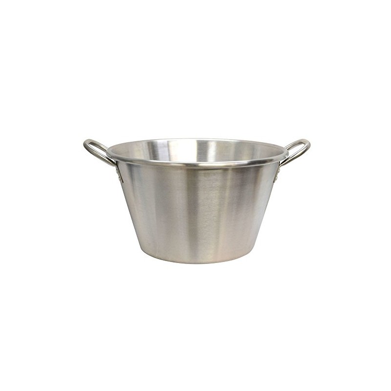 19"W x 11-1/2''H Carnitas Cazo Stainless Steel Caso Pot Pan