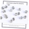 Operitacx Clothes Rivets Leather 200 Sets Kit for Craft Gems