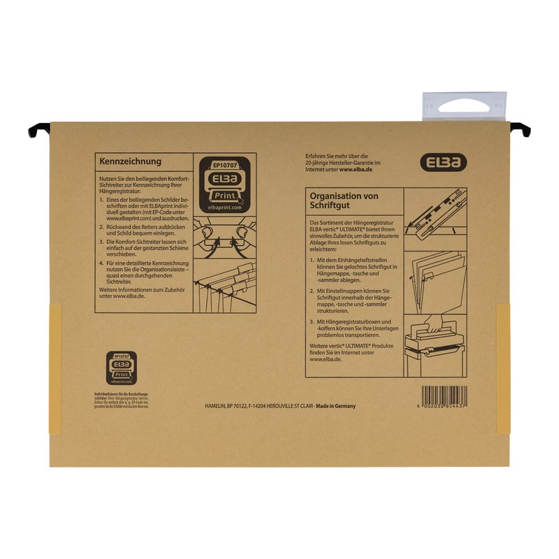 Vertic Ultimate Suspension File A4 Set of 10