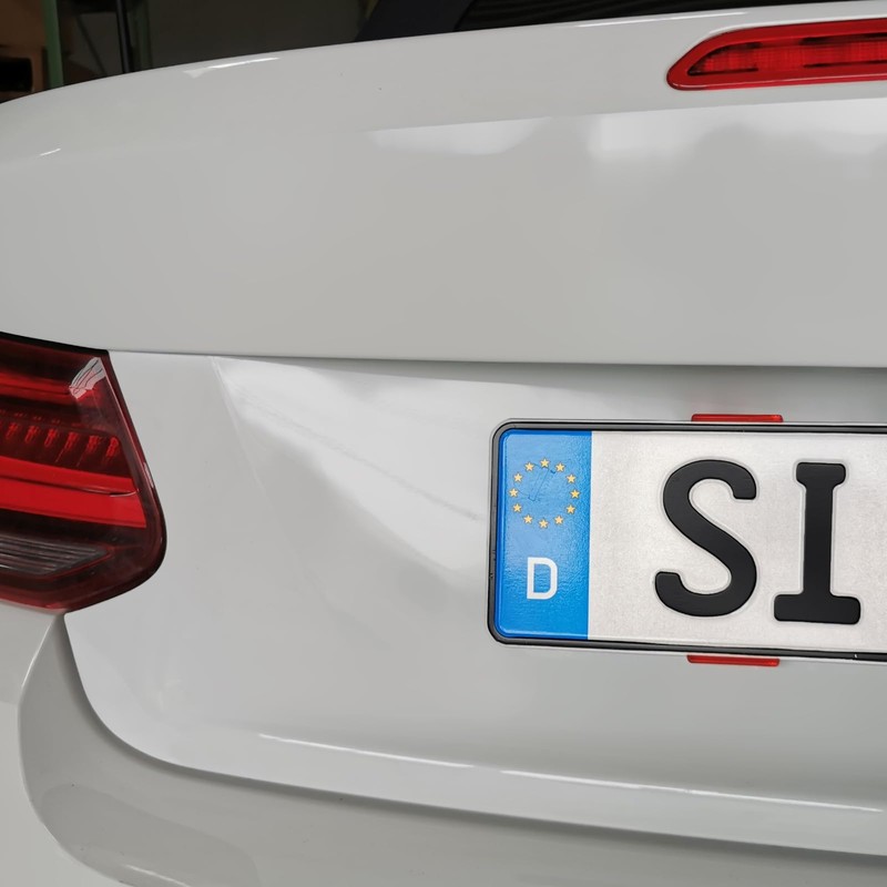 Simple-Fix RS Red Exclusive Frameless Universal License Plate Holder Complete