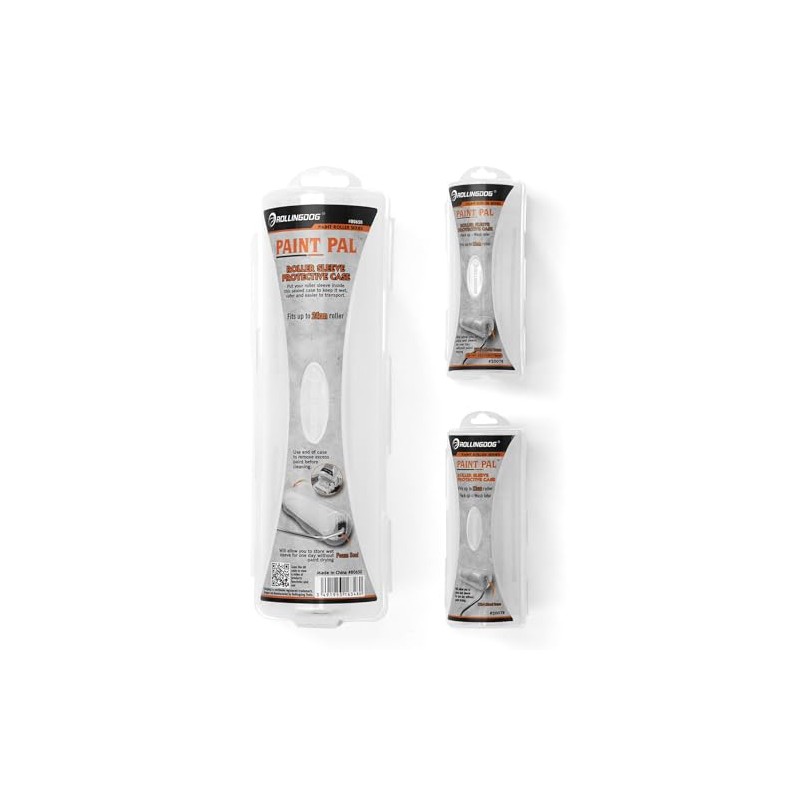 ROLLINGDOG Roller Sleeve Protective Case Set-Keeps Rollers Moist and Prevents